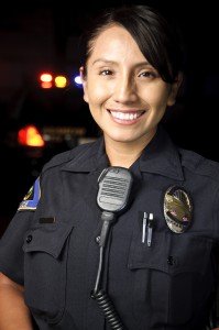 A female police officer can still perform her regular duties while pregnant.